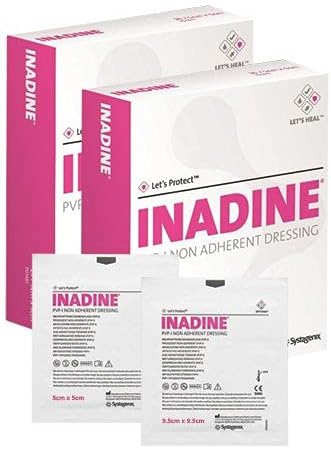 MediSale Inadine Non Adherant Dressings 95cm x 95cm Infection Preventing 5 PackG - Image 4