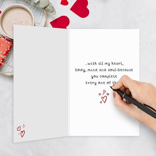 Ogeby First Valentine's Day Card for Husband Wife, Romantic 1st V-day Card for Him Her, Our First Valentine's Day As Mr & Mrs Cards - Image 4