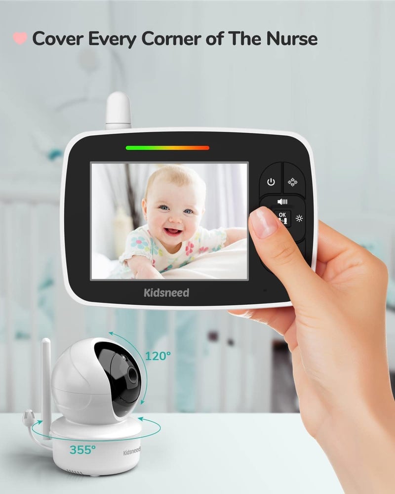 Kidsneed Baby Monitor with 2 Cameras - Image 3