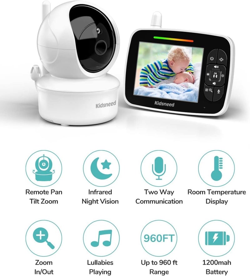 Kidsneed Baby Monitor with 2 Cameras - Image 2