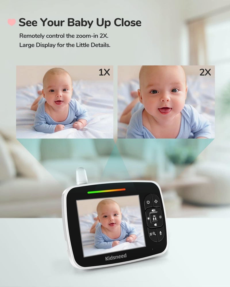 Kidsneed Baby Monitor with 2 Cameras - Image 4