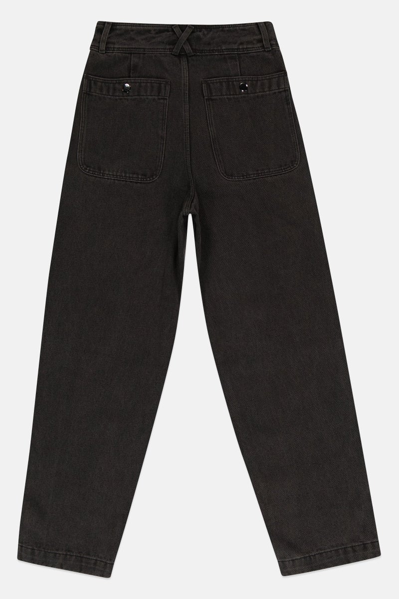 VERO MODA جينز قابل للتمدد مغسول للنساء، رمادي - Image 3