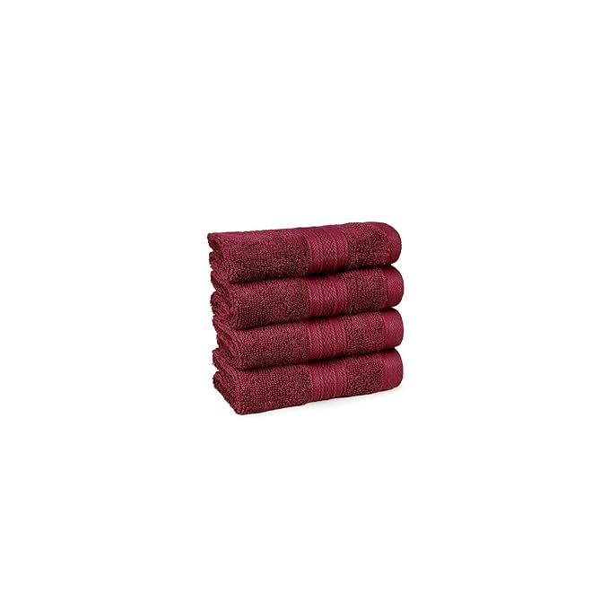 Flary - 100% Cotton Premium Towels for Bath | Large Size | 3X Soft & Absorbent | 520 GSM | 1 Piece Bath Towel for Men/Women | Urban Comfort | 75 cms x 150 cms (1, Maroon)  - Image 2