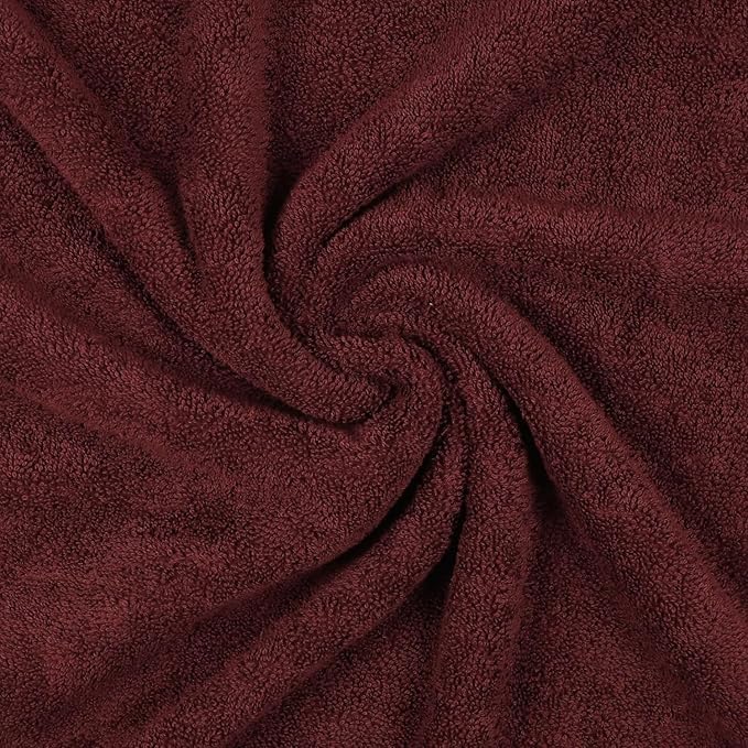 Flary - 100% Cotton Premium Towels for Bath | Large Size | 3X Soft & Absorbent | 520 GSM | 1 Piece Bath Towel for Men/Women | Urban Comfort | 75 cms x 150 cms (1, Maroon)  - Image 4