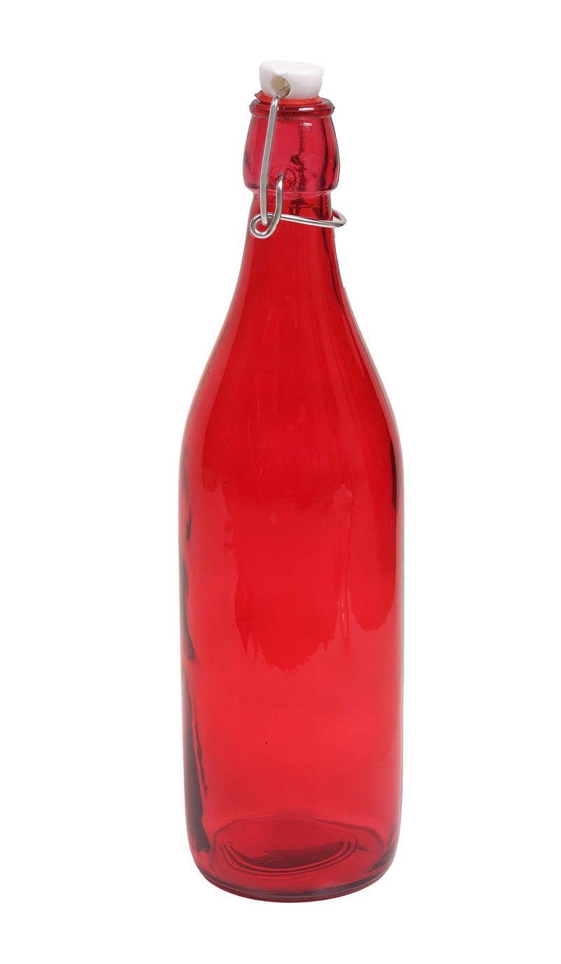 MACHAK Baatli Glass Water Bottle - 1 litre (Set of 4, Multicolour) - Image 3