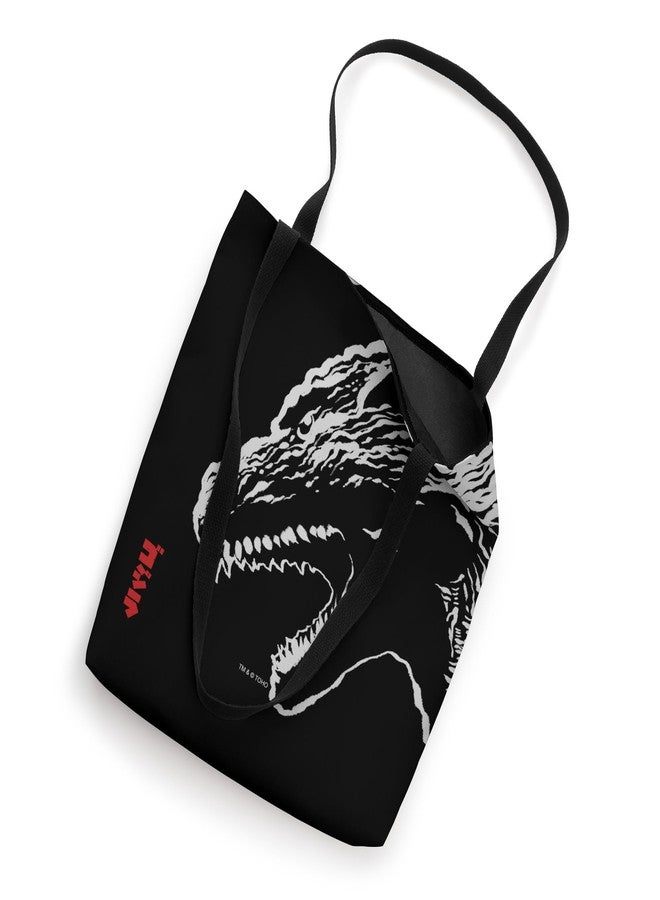 Godzilla Oversized Profile with Kanji Title Movie Monster Tote Bag - Image 2