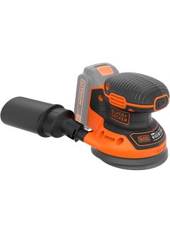 BLACK+DECKER 18V Cordless Ergonomic Random Orbital Sander Black And Orange Bdcros18N Xj  - Image 2