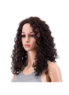 SWACC SWACC 20-Inch Long Big Bouffant Curly Wigs for Women Synthetic Heat Resistant Fiber Hair Pieces with Wig Cap (Dark Brown-4#)  - Image 1