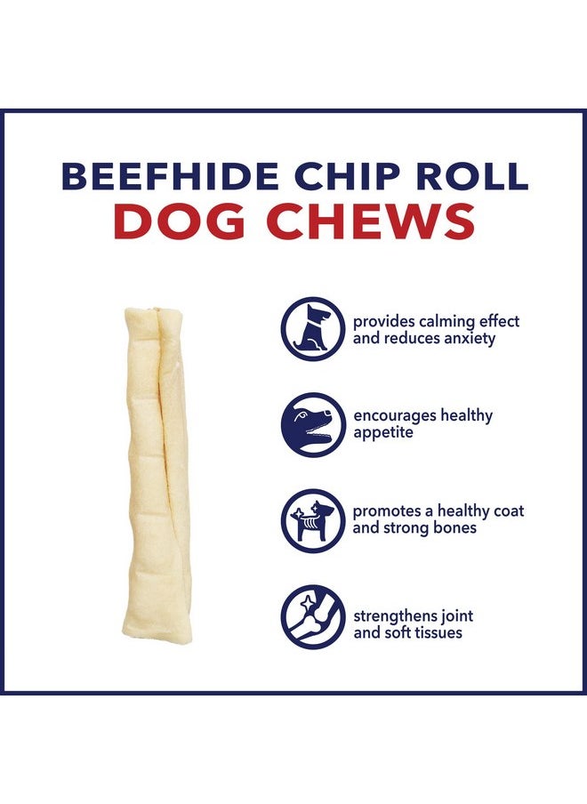 Pet Factory 100% Made in USA Beefhide 5" Chip Rolls Dog Chew Treats - Natural Flavor, 18 Count/1 Pack - pzsku/Z967D83773EEF19AFD0F8Z/45/_/1737032258/54666e30-86b8-47a1-88a0-77f72a62b222