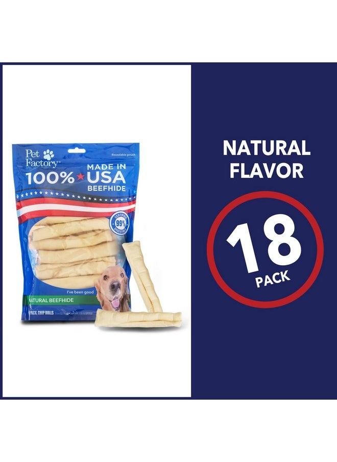 Pet Factory 100% Made in USA Beefhide 5" Chip Rolls Dog Chew Treats - Natural Flavor, 18 Count/1 Pack - pzsku/Z967D83773EEF19AFD0F8Z/45/_/1737032617/d8937897-a52c-4f43-a40d-13782488a674