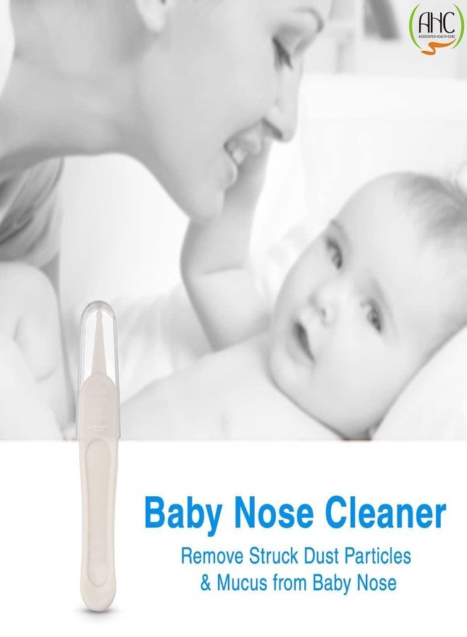 Digital Shoppy Baby Care Ear Nose Navel Cleaning Tweezers Safety Forceps Plastic Cleaner Clip (WHITE) - Image 2