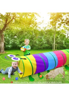 McDou Toddler Tunnel, Pop Up Baby Crawling Tunnel Toy, Indoor and Outdoor Kids Backyard Playset, Indoor and Outdoor Toddler Toys for Babies, Kids  - Image 2