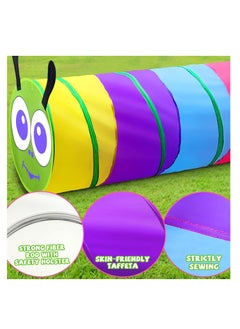 McDou Toddler Tunnel, Pop Up Baby Crawling Tunnel Toy, Indoor and Outdoor Kids Backyard Playset, Indoor and Outdoor Toddler Toys for Babies, Kids  - Image 4
