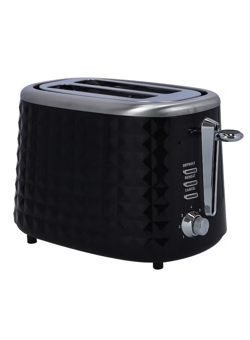 2 Slice Bread Toaster - Adjustable 7 Browning Control 2 Slice Pop-Up Toaster with Removable Crumb Collection Tray, Self-Centering | Cancel, Defrost & Reheat | Perfect Sandwiches, Toast & More 850 W  Black