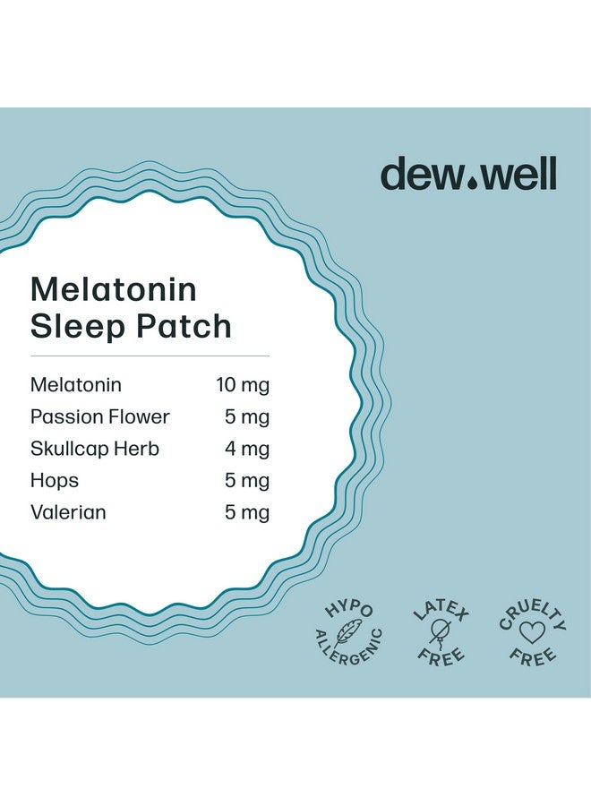 Dew Well Dew Well 6 Pack Snooze Melatonin Sleep Patches - Wearable, No Latex, Easy to Use - Supports Natural Sleep  - Image 3