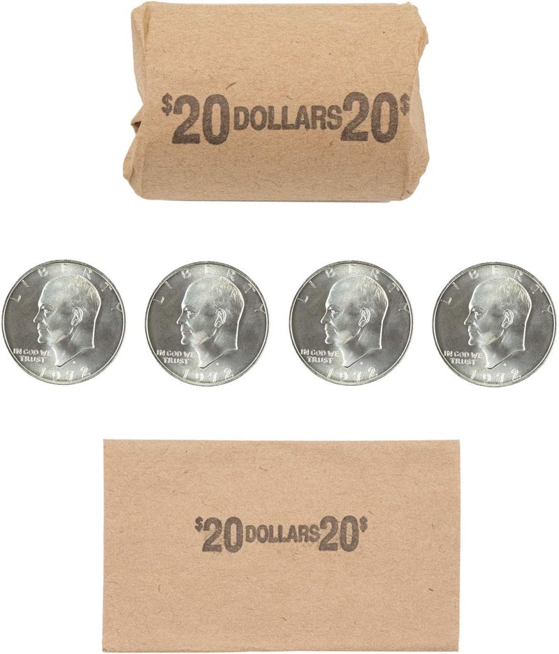 CAROUSELCHECKS Eisenhower Dollar Flat Coin Wrappers, Solid, Bundle of 1,000 - Image 2