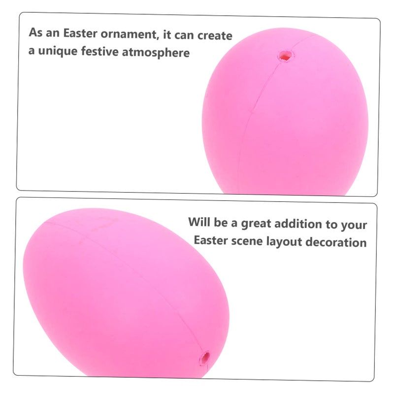 2 Pack 100 Pcs Hand Painted Plastic Easter Eggs For Crafting Party Decor - Image 4