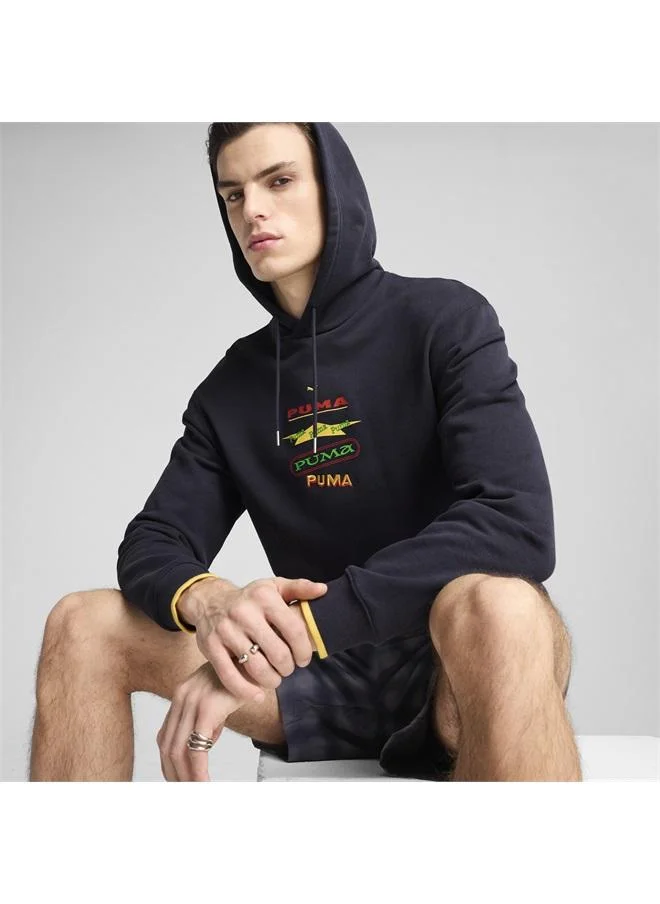 Puma New Navy Wardrobe Essentials Graphic Hoodie Men for Men | Best Price UAE