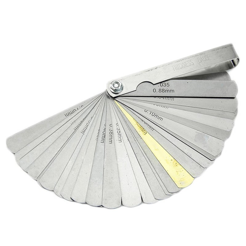 Feeler Gauge 32 Dual Marked Blades Durable Stainless Steel & Brass - Foldable Design Gap Gauge for Mechanics Engineers Automotive Woodworking Use - Image 5