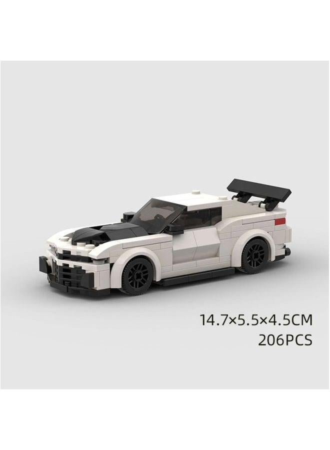 Children's Toy Car Model Racing Compatible Lego Small Particle Diy Building Blocks Educational Science Technology-Color:M10211 Milo Zl1-Specifications:100-400 Granules - Image 1
