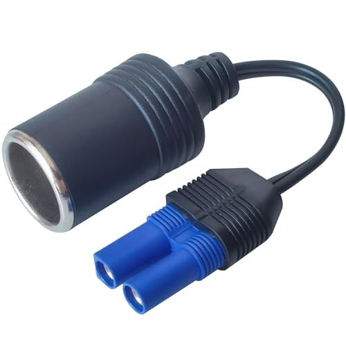 AYECEHI EC5 to Cigarette Lighter Socket Adapter Extension Cable 2 Pack 12V Car Cigarette Lighter Female Converter Cord for Portable Jump Starters with Low Voltage Cutoff to Protect Your Battery-18CM - Image 2