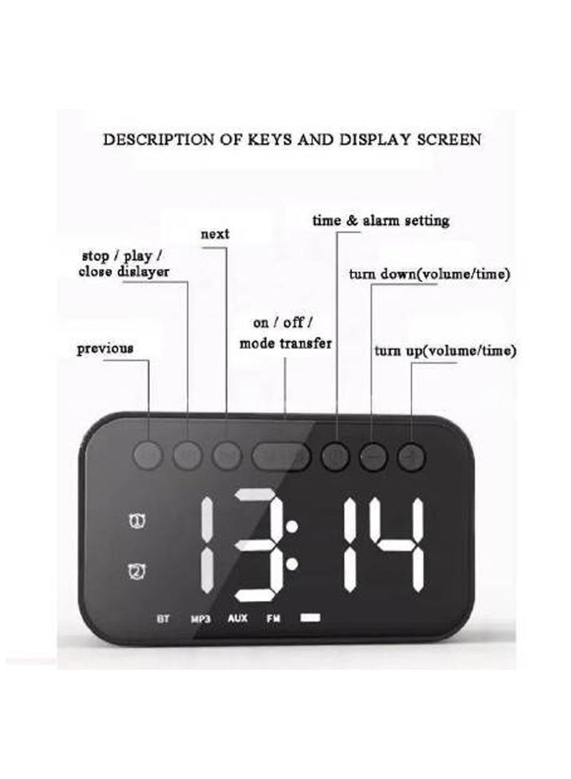 Jedel Wireless Bluetooth Alarm Clock Speaker - Image 5