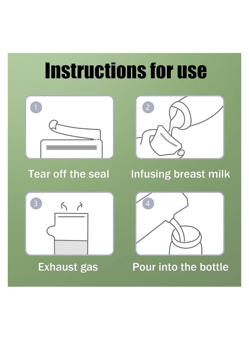 RATSAW 30PCS 150ML Milk Storage Bags Durable and Odorless Freezer Bag Sterilized Snack Bag for Baby Infants Child BPA Free Double Thickened Leak Proof  - Image 4