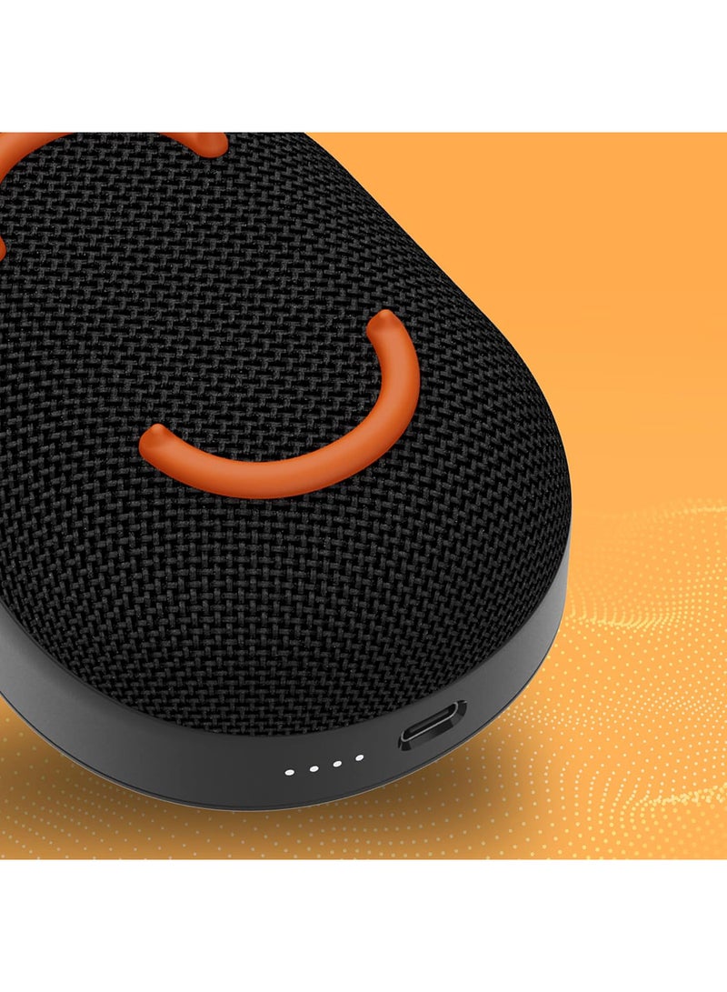 Skullcandy Kilo Compact Wireless Bluetooth Speaker - IPX7 Waterproof Mini Bluetooth Speaker with 24 Hour Battery, Downward Firing Passive Radiator, and True Wireless Pairing - Perfect for Outdoor Black - Image 4