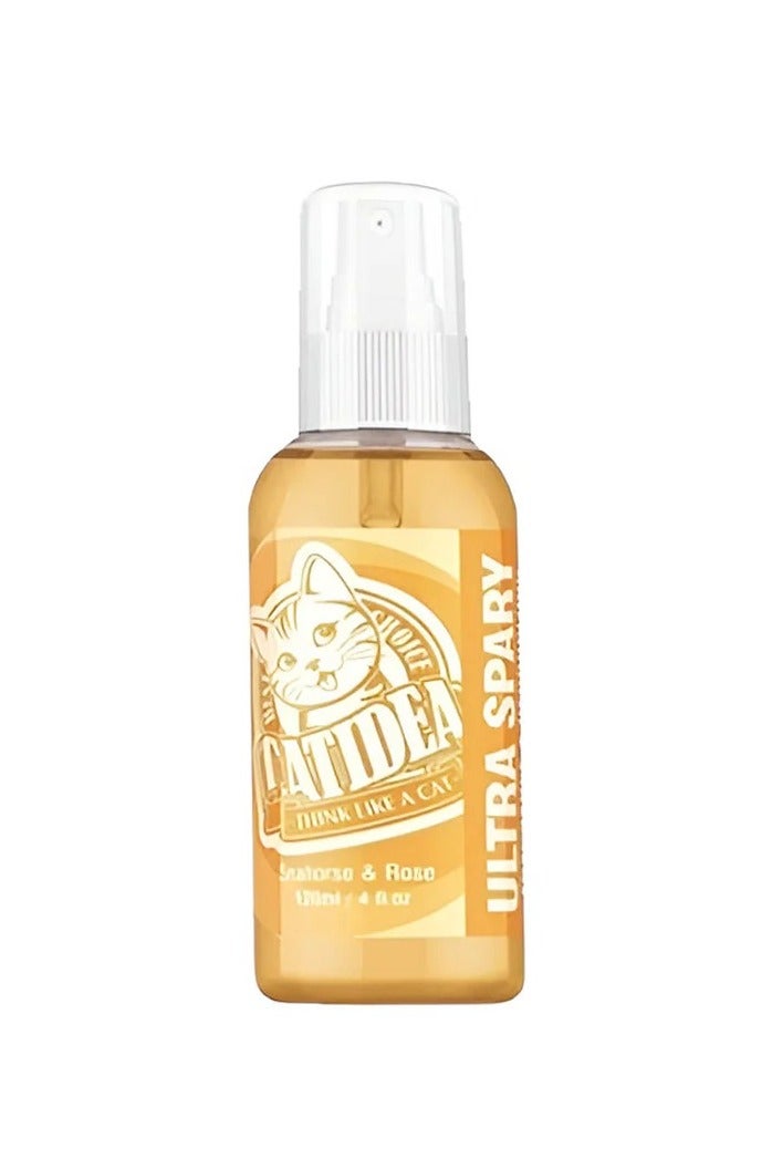 كاتيديا معطر للقطط - بخاخ معطر للقطط برائحة فرس البحر و الورد - لتعطير القطط او رمل القطط او بيوت القطط - بخاخ معطر للقطط متعدد الاستخدامات - 120 مل