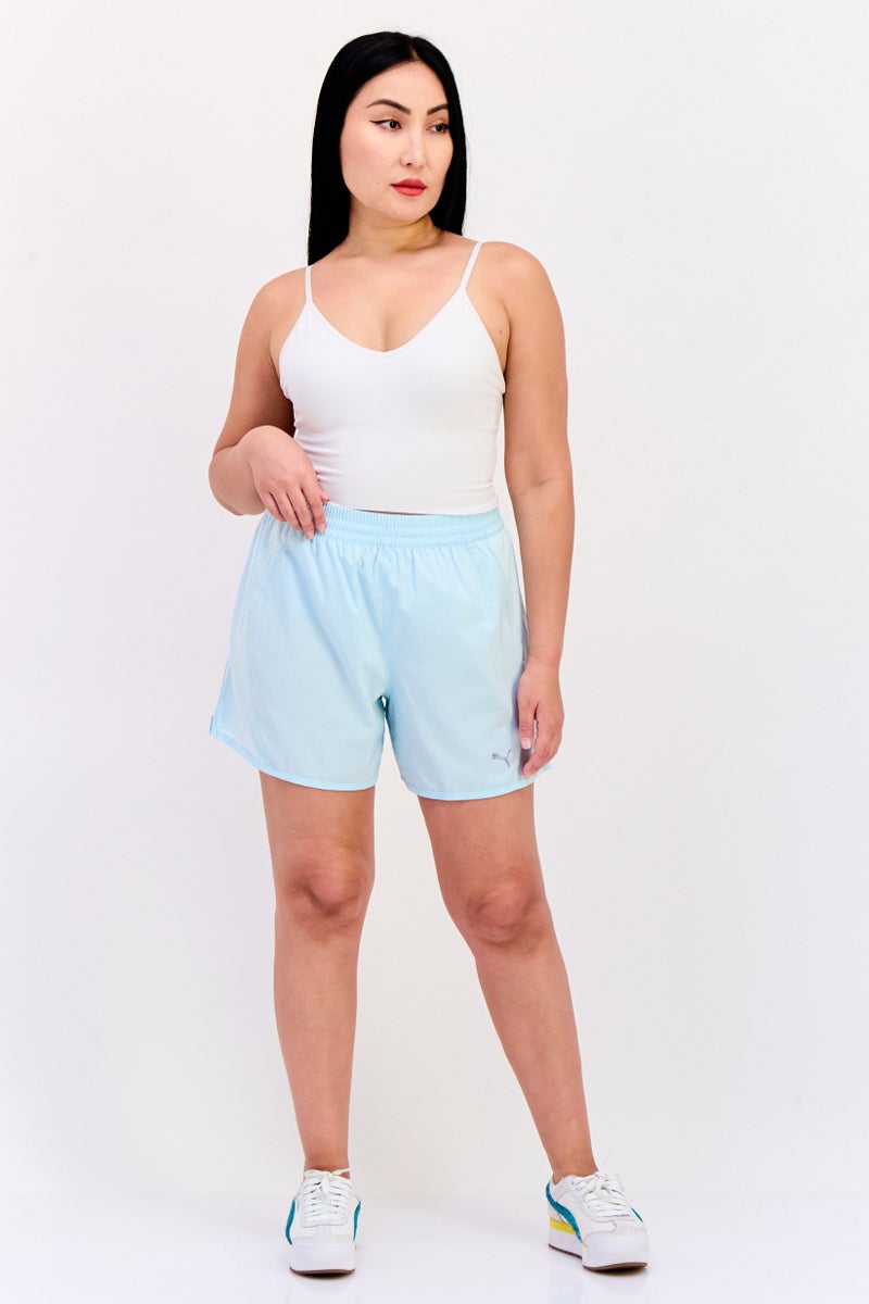 PUMA Women Sportswear Fit Training Shorts, Turquoise - Image 2