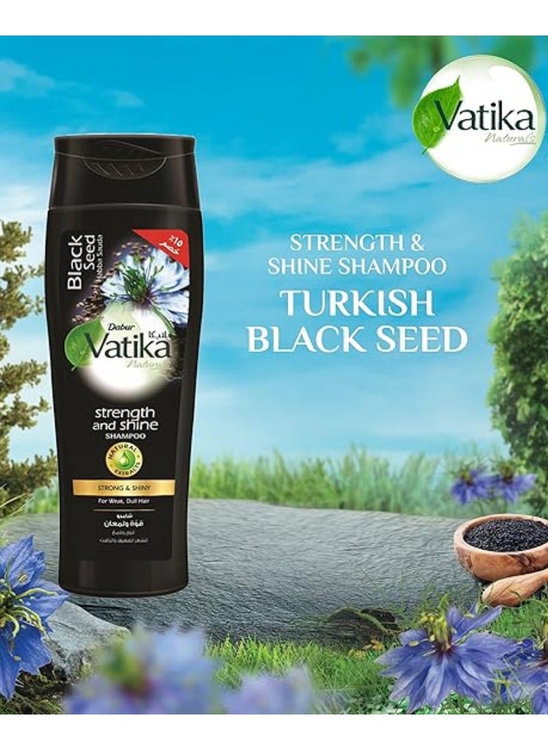 VATIKA Vatika Naturals Shampoo Strength & Shine Black Seed - 180 Ml  - Image 2
