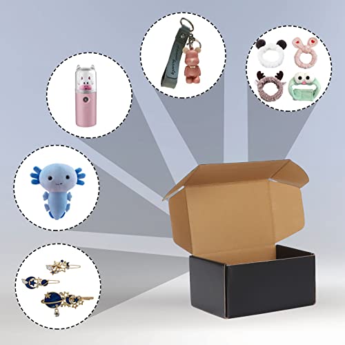 EXYGLO Shipping Cardboard Boxes for Small Business, Packing and Mailing, 6x4x3 - Pack of 25, Black - Image 5