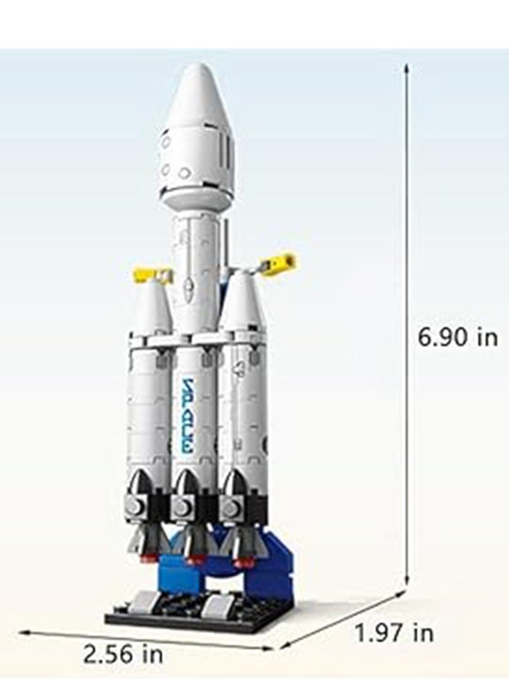 69-Piece Aviation Rocket Building Blocks Toys, Train Hands-On Skills Develop Intelligence And Stimulate Creativity  - Image 3