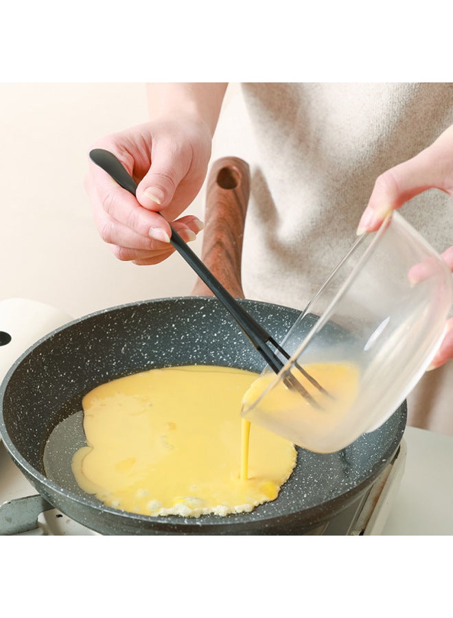 Household Kitchen Mini Plastic Egg Beater Outdoor Picnic Portable Egg Stirring Rod Multi-Functional Dual-Use Egg Beater-Color:White  - Image 4