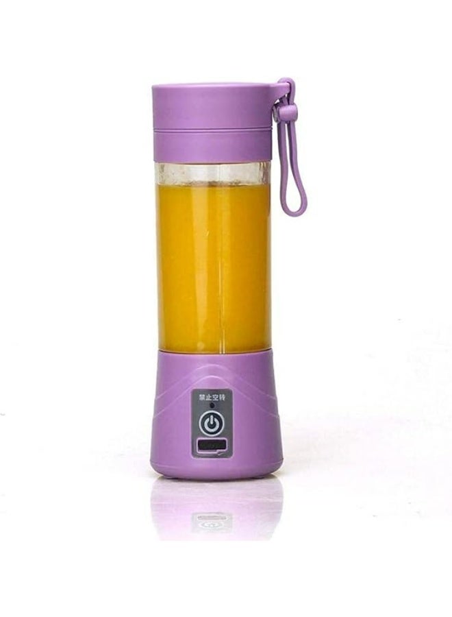 Generic Portable Electric Juicer Blender 380ml USB Rechargeable Smoothie Maker Sports Bottle – Multicolor - Image 1