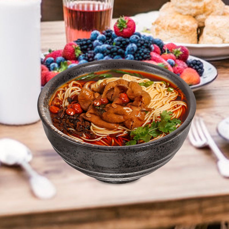 Ceramic Rice Bowl Small Soup Bowl Porcelain Salad Fruit Bowl Instant Noodles Bowl - Image 3
