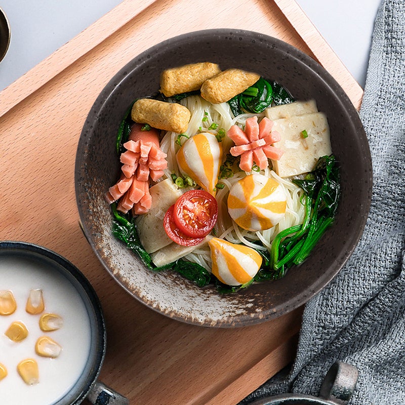 Ceramic Rice Bowl Small Soup Bowl Porcelain Salad Fruit Bowl Instant Noodles Bowl - Image 4