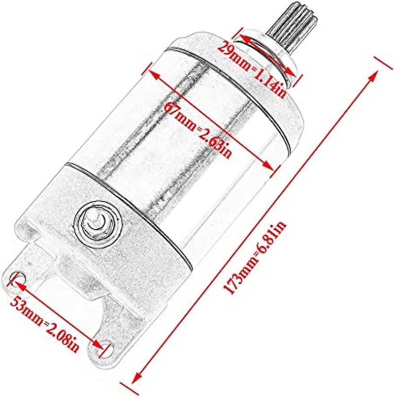 Vuzmode Motorcycle Starter Motor for Polaris Predator 500 - Image 4