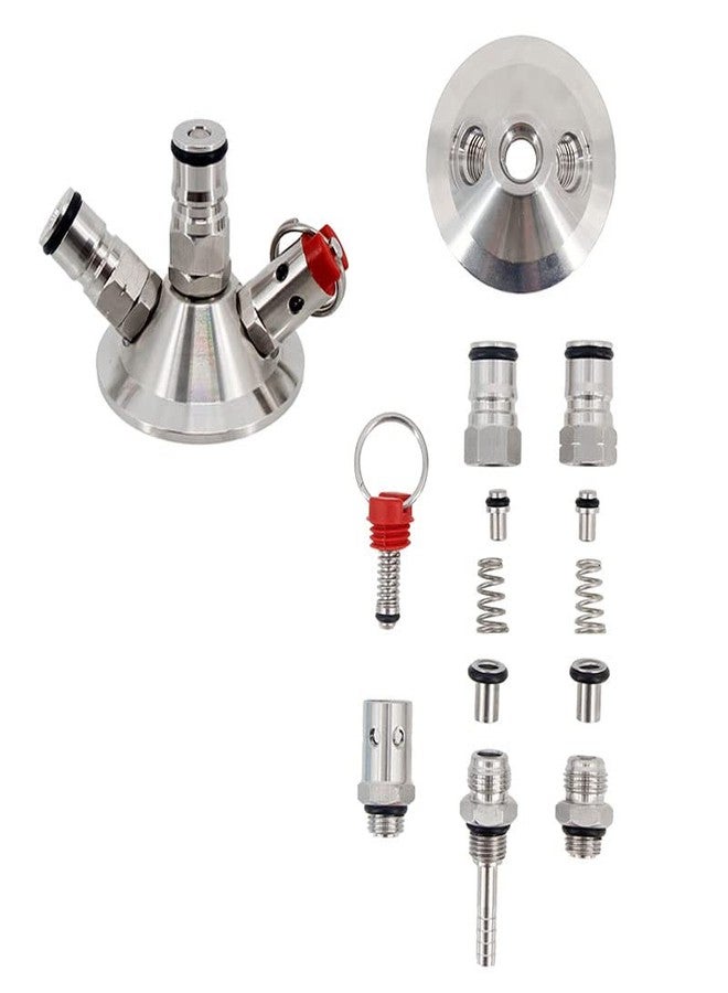 Semfeil Brew Homebrew Beer Ball Lock Adapter Tapping Head for Thead Sanke Kegs - 2 inch Tri-Clamp Commercial Keg Adapter - Image 4