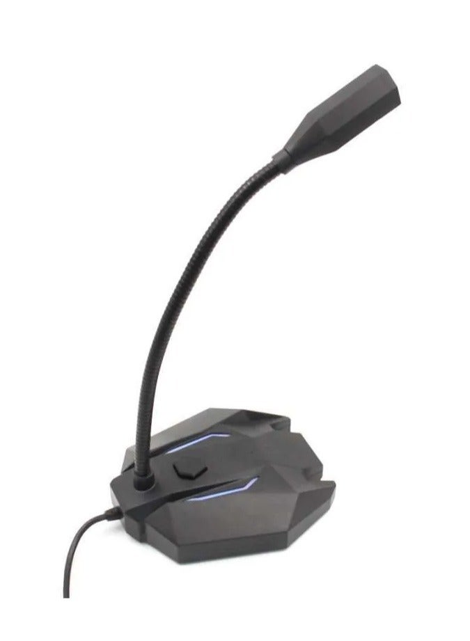 Komc USB Gaming Microphone For PC Laptop Komc M3 HD Sound RGB LED Light - Image 3