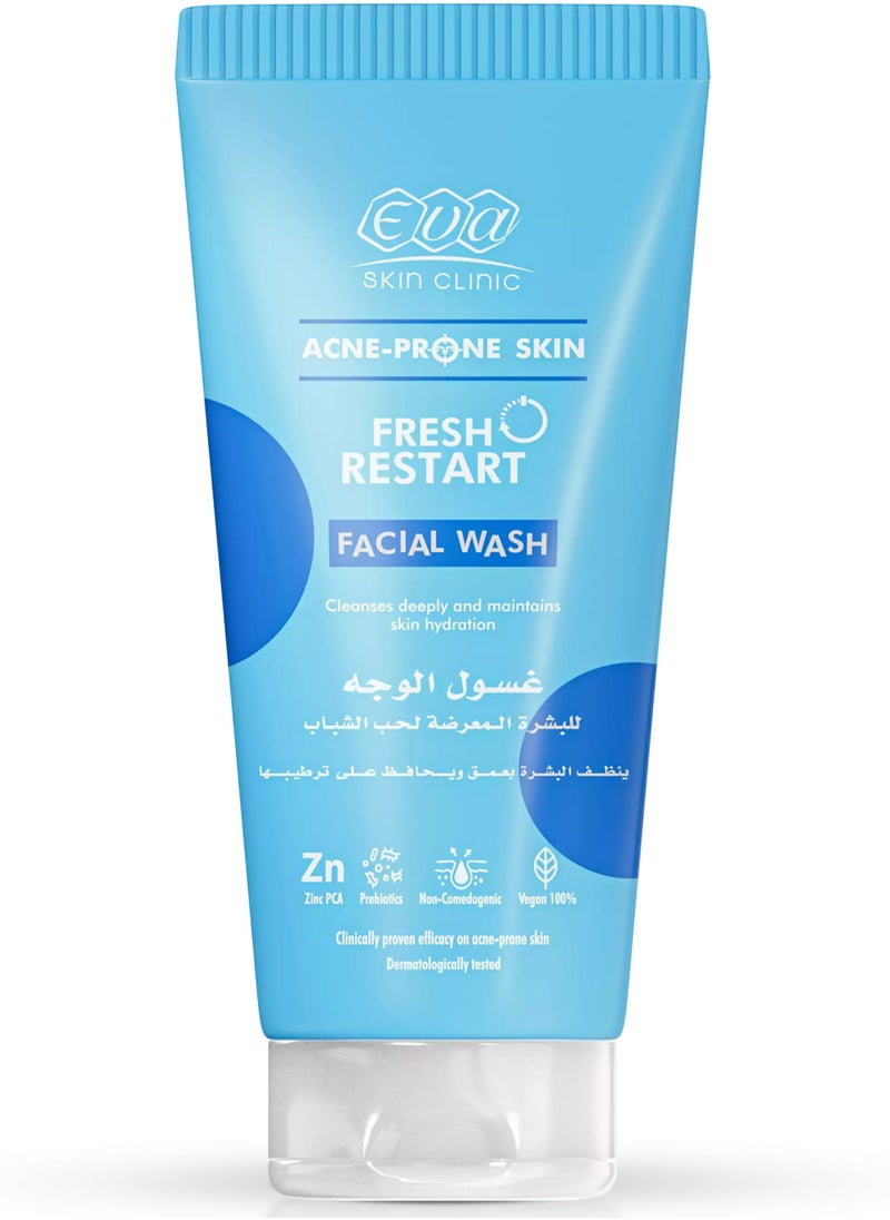 Eva Acne Prone Skin Fresh Restart Facial Wash 150ml 