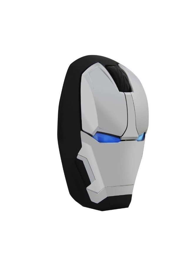 Wireless Iron Man Mouse 2.4G Optical Computer Mouse for Desktop Laptop PC Mac (Silver) - Image 4