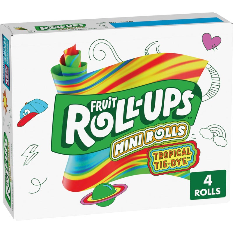 FRUIT ROLL-UPS Fruit RollUps Tropical TieDye Mini RollUps 4 CT - Image 3