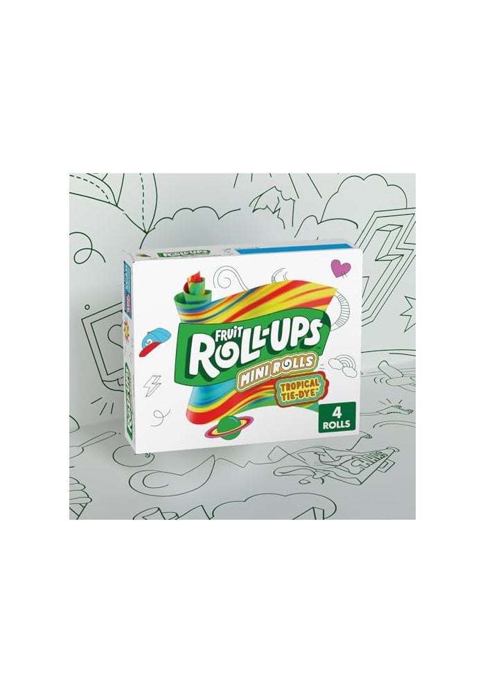 FRUIT ROLL-UPS Fruit RollUps Tropical TieDye Mini RollUps 4 CT - Image 5