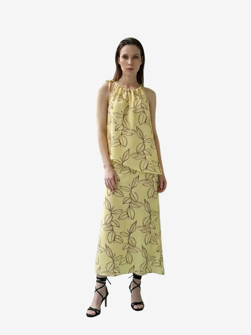 My Fashion Yellow MY FASHION Lyocell Two-Piece Coord Set for Women | Best Price UAE