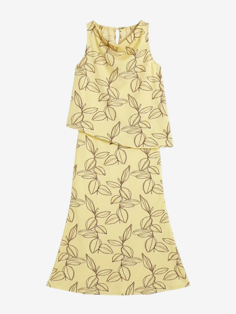 My Fashion Yellow MY FASHION Lyocell Two-Piece Coord Set for Women | Best Price UAE