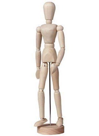Kreative Kraft 55Inch Wooden Artist Manikin Movable Limbs Mannequin Model for Sketching Home Decoration 
