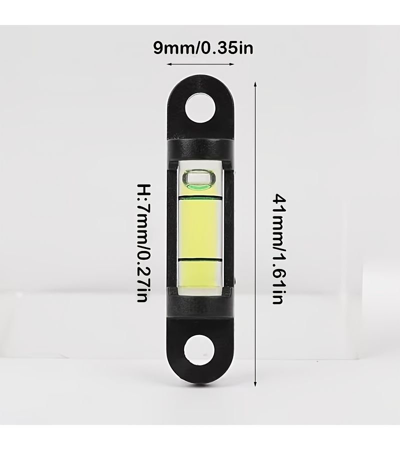 5pcs Mini Portable Spirit Level Set with Hole Mounting Bracket Small Level Measuring Tool for Home Use - Image 2