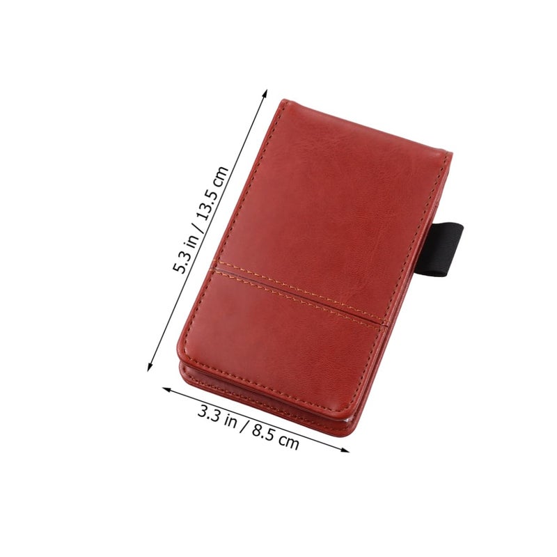 Brown Small Memo Pad Notebook Portable Note Pads Paper for Office Teachers Students - Image 3