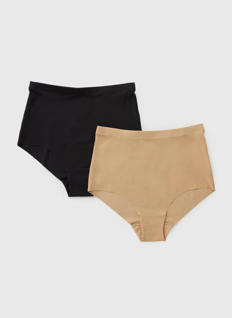 ماتلان 2 Pack Multicoloured Full Brief Knickers